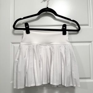 Alo Grand Slam Tennis Skirt, white, size small